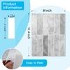 image:imageArt3d 114 x 9 Inch HeavyDuty Peel and Stick Backsplash for Home Dcor 10Pack Vinyl Wall Tiles for Kitchen Countertop White StoneGray Marble