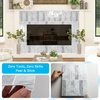 image:imageArt3d 114 x 9 Inch HeavyDuty Peel and Stick Backsplash for Home Dcor 10Pack Vinyl Wall Tiles for Kitchen Countertop White StoneGray Marble