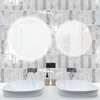 image:imageArt3d 114 x 9 Inch HeavyDuty Peel and Stick Backsplash for Home Dcor 10Pack Vinyl Wall Tiles for Kitchen Countertop White StoneGray Marble