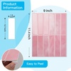 image:imageArt3d 114 x 9 Inch HeavyDuty Peel and Stick Backsplash for Home Dcor 10Pack Vinyl Wall Tiles for Kitchen Countertop White StonePink Marble