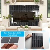 image:imageArt3d 114 x 9 Inch HeavyDuty Peel and Stick Backsplash for Home Dcor 10Pack Vinyl Wall Tiles for Kitchen Countertop White StoneSmoky Black