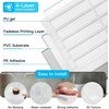 image:imageArt3d 114 x 9 Inch HeavyDuty Peel and Stick Backsplash for Home Dcor 10Pack Vinyl Wall Tiles for Kitchen Countertop White StoneWhite