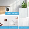image:imageArt3d 114 x 9 Inch HeavyDuty Peel and Stick Backsplash for Home Dcor 10Pack Vinyl Wall Tiles for Kitchen Countertop White StoneWhite Stone