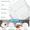 image:imageArt3d 114 x 9 Inch HeavyDuty Peel and Stick Backsplash for Home Dcor 10Pack Vinyl Wall Tiles for Kitchen Countertop White StoneWhite Stone