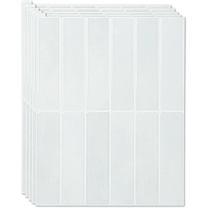 image:imageArt3d 114 x 9 Inch HeavyDuty Peel and Stick Backsplash for Home Dcor 10Pack Vinyl Wall Tiles for Kitchen Countertop White StoneWhite Stone