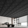 image:imageArt3d Barque Decorative Ceiling Tile 2x2 ft  Pack of 12 Covers 48 Sqft PVC Lightweight Waterproof Drop Ceiling Tiles for Living Room Office amp Commercial Use WhiteBlack