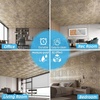 image:imageArt3d Barque Decorative Ceiling Tile 2x2 ft  Pack of 12 Covers 48 Sqft PVC Lightweight Waterproof Drop Ceiling Tiles for Living Room Office amp Commercial Use WhiteAntique Gold