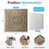 image:imageArt3d Barque Decorative Ceiling Tile 2x2 ft  Pack of 12 Covers 48 Sqft PVC Lightweight Waterproof Drop Ceiling Tiles for Living Room Office amp Commercial Use WhiteAntique Gold