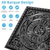 image:imageArt3d Barque Decorative Ceiling Tile 2x2 ft  Pack of 12 Covers 48 Sqft PVC Lightweight Waterproof Drop Ceiling Tiles for Living Room Office amp Commercial Use WhiteBlack