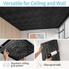 image:imageArt3d Barque Decorative Ceiling Tile 2x2 ft  Pack of 12 Covers 48 Sqft PVC Lightweight Waterproof Drop Ceiling Tiles for Living Room Office amp Commercial Use WhiteBlack