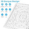 image:imageArt3d Barque Decorative Ceiling Tile 2x2 ft  Pack of 12 Covers 48 Sqft PVC Lightweight Waterproof Drop Ceiling Tiles for Living Room Office amp Commercial Use WhiteWhite
