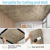 image:imageArt3d Barque Decorative Ceiling Tile 2x2 ft  Pack of 12 Covers 48 Sqft PVC Lightweight Waterproof Drop Ceiling Tiles for Living Room Office amp Commercial Use WhiteAntique Gold