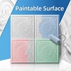 image:imageArt3d Barque Decorative Ceiling Tile 2x2 ft  Pack of 12 Covers 48 Sqft PVC Lightweight Waterproof Drop Ceiling Tiles for Living Room Office amp Commercial Use WhiteWhite