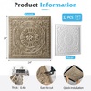 image:imageArt3d Barque Decorative Ceiling Tile 2x2 ft  Pack of 12 Covers 48 Sqft PVC Lightweight Waterproof Drop Ceiling Tiles for Living Room Office amp Commercial Use WhiteAntique Gold