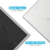 image:imageArt3d Marble Textured ClickLock Vinyl Floor Tiles 12Pack 24 x 12 Inch Floor Planks  Waterproof Flooring for Living Room Kitchen Basement Ideal for New Home Buyers amp Future Movers Gray MarbleWhite Marble
