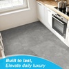 image:imageArt3d Marble Textured ClickLock Vinyl Floor Tiles 12Pack 24 x 12 Inch Floor Planks  Waterproof Flooring for Living Room Kitchen Basement Ideal for New Home Buyers amp Future Movers Gray MarbleCement Grey