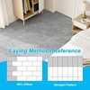 image:imageArt3d Marble Textured ClickLock Vinyl Floor Tiles 12Pack 24 x 12 Inch Floor Planks  Waterproof Flooring for Living Room Kitchen Basement Ideal for New Home Buyers amp Future Movers Gray MarbleGray Marble