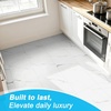 image:imageArt3d Marble Textured ClickLock Vinyl Floor Tiles 12Pack 24 x 12 Inch Floor Planks  Waterproof Flooring for Living Room Kitchen Basement Ideal for New Home Buyers amp Future Movers Gray MarbleWhite Marble