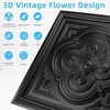 image:imageArt3d Vintage Flower Ceiling Tile 2x2 ft  Pack of 12 Covers 48 Sqft PVC Lightweight Waterproof Drop Ceiling Tiles for Living Room Bedroom Office amp Basement Antique GoldBlack