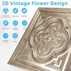 image:imageArt3d Vintage Flower Ceiling Tile 2x2 ft  Pack of 12 Covers 48 Sqft PVC Lightweight Waterproof Drop Ceiling Tiles for Living Room Bedroom Office amp Basement Antique GoldAntique Gold