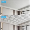 image:imageArt3d Vintage Flower Ceiling Tile 2x2 ft  Pack of 12 Covers 48 Sqft PVC Lightweight Waterproof Drop Ceiling Tiles for Living Room Bedroom Office amp Basement Antique GoldWhite