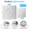 image:imageArt3d Vintage Flower Ceiling Tile 2x2 ft  Pack of 12 Covers 48 Sqft PVC Lightweight Waterproof Drop Ceiling Tiles for Living Room Bedroom Office amp Basement Antique GoldWhite