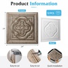 image:imageArt3d Vintage Flower Ceiling Tile 2x2 ft  Pack of 12 Covers 48 Sqft PVC Lightweight Waterproof Drop Ceiling Tiles for Living Room Bedroom Office amp Basement Antique GoldAntique Gold