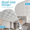 image:imageArt3d Vintage Flower Ceiling Tile 2x2 ft  Pack of 12 Covers 48 Sqft PVC Lightweight Waterproof Drop Ceiling Tiles for Living Room Bedroom Office amp Basement Antique GoldWhite