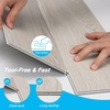 image:imageArt3d Wood Textured ClickLock SPC Floor Tiles 24Pack 24x6 Inch Vinyl Floor Planks Waterproof Flooring for Living Room Kitchen Basement Ideal for New Home Buyers amp Future Movers Ash BrownWhite Oak