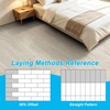 image:imageArt3d Wood Textured ClickLock SPC Floor Tiles 24Pack 24x6 Inch Vinyl Floor Planks Waterproof Flooring for Living Room Kitchen Basement Ideal for New Home Buyers amp Future Movers Ash BrownWhite Oak
