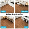 image:imageArt3d Wood Textured ClickLock SPC Floor Tiles 24Pack 24x6 Inch Vinyl Floor Planks Waterproof Flooring for Living Room Kitchen Basement Ideal for New Home Buyers amp Future Movers Ash BrownTeak