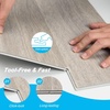 image:imageArt3d Wood Textured ClickLock SPC Floor Tiles 24Pack 24x6 Inch Vinyl Floor Planks Waterproof Flooring for Living Room Kitchen Basement Ideal for New Home Buyers amp Future Movers Ash BrownLight Grey Oak