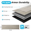 image:imageArt3d Wood Textured ClickLock SPC Floor Tiles 24Pack 24x6 Inch Vinyl Floor Planks Waterproof Flooring for Living Room Kitchen Basement Ideal for New Home Buyers amp Future Movers Ash BrownLight Grey Oak