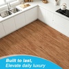 image:imageArt3d Wood Textured ClickLock SPC Floor Tiles 24Pack 24x6 Inch Vinyl Floor Planks Waterproof Flooring for Living Room Kitchen Basement Ideal for New Home Buyers amp Future Movers Ash BrownTeak