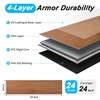image:imageArt3d Wood Textured ClickLock SPC Floor Tiles 24Pack 24x6 Inch Vinyl Floor Planks Waterproof Flooring for Living Room Kitchen Basement Ideal for New Home Buyers amp Future Movers Ash BrownTeak