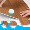 image:imageArt3d Wood Textured ClickLock SPC Floor Tiles 24Pack 24x6 Inch Vinyl Floor Planks Waterproof Flooring for Living Room Kitchen Basement Ideal for New Home Buyers amp Future Movers Ash BrownTeak