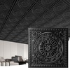 image:imageArt3d Barque Decorative Ceiling Tile 2x2 ft  Pack of 12 Covers 48 Sqft PVC Lightweight Waterproof Drop Ceiling Tiles for Living Room Office amp Commercial Use WhiteBlack