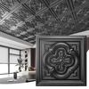 image:imageArt3d Vintage Flower Ceiling Tile 2x2 ft  Pack of 12 Covers 48 Sqft PVC Lightweight Waterproof Drop Ceiling Tiles for Living Room Bedroom Office amp Basement Antique GoldBlack