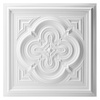 image:imageArt3d Vintage Flower Ceiling Tile 2x2 ft  Pack of 12 Covers 48 Sqft PVC Lightweight Waterproof Drop Ceiling Tiles for Living Room Bedroom Office amp Basement Antique GoldWhite