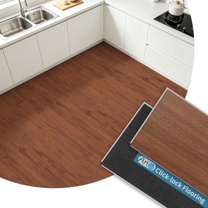 image:imageArt3d Wood Textured ClickLock SPC Floor Tiles 24Pack 24x6 Inch Vinyl Floor Planks Waterproof Flooring for Living Room Kitchen Basement Ideal for New Home Buyers amp Future Movers Ash BrownCoffee Oak