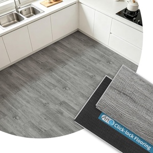 image:imageArt3d Wood Textured ClickLock SPC Floor Tiles 24Pack 24x6 Inch Vinyl Floor Planks Waterproof Flooring for Living Room Kitchen Basement Ideal for New Home Buyers amp Future Movers Ash BrownAsh Brown
