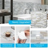 image:imageArt3d 10Sheet HeavyDuty Peel and Stick Backsplash Waterproof Wall Tiles Stick on Kitchen Backsplash Living Space Eurasian Mocha StoneBeige  White