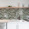 image:imageArt3d 10Sheet HeavyDuty Peel and Stick Backsplash Waterproof Wall Tiles Stick on Kitchen Backsplash Living Space Eurasian Mocha StoneDark Brown