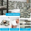 image:imageArt3d 10Sheet HeavyDuty Peel and Stick Backsplash Waterproof Wall Tiles Stick on Kitchen Backsplash Living Space Eurasian Mocha StoneDark Brown