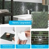image:imageArt3d 10Sheet HeavyDuty Peel and Stick Backsplash Waterproof Wall Tiles Stick on Kitchen Backsplash Living Space Eurasian Mocha StoneDark Green