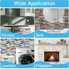 image:imageArt3d 10Sheet HeavyDuty Peel and Stick Backsplash Waterproof Wall Tiles Stick on Kitchen Backsplash Living Space Eurasian Mocha StoneEurasian Mocha Stone
