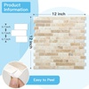 image:imageArt3d 10Sheet HeavyDuty Peel and Stick Backsplash Waterproof Wall Tiles Stick on Kitchen Backsplash Living Space Eurasian Mocha StoneEurasian Mocha Stone