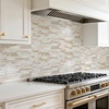 image:imageArt3d 10Sheet HeavyDuty Peel and Stick Backsplash Waterproof Wall Tiles Stick on Kitchen Backsplash Living Space Eurasian Mocha StoneEurasian Mocha Stone