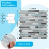 image:imageArt3d 10Sheet HeavyDuty Peel and Stick Backsplash Waterproof Wall Tiles Stick on Kitchen Backsplash Living Space Eurasian Mocha StoneGray  Blue