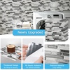 image:imageArt3d 10Sheet HeavyDuty Peel and Stick Backsplash Waterproof Wall Tiles Stick on Kitchen Backsplash Living Space Eurasian Mocha StoneMultitone Gray